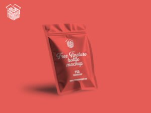 Realistic Free Seal Pouch Mockup PSD