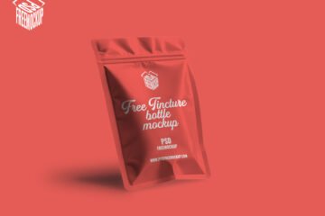 Realistic Free Seal Pouch Mockup PSD