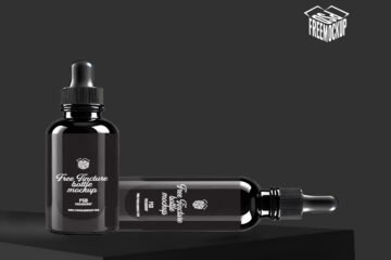 Free Tincture Bottle Mockup