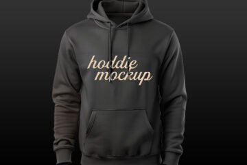 Black Hoodie Mockup