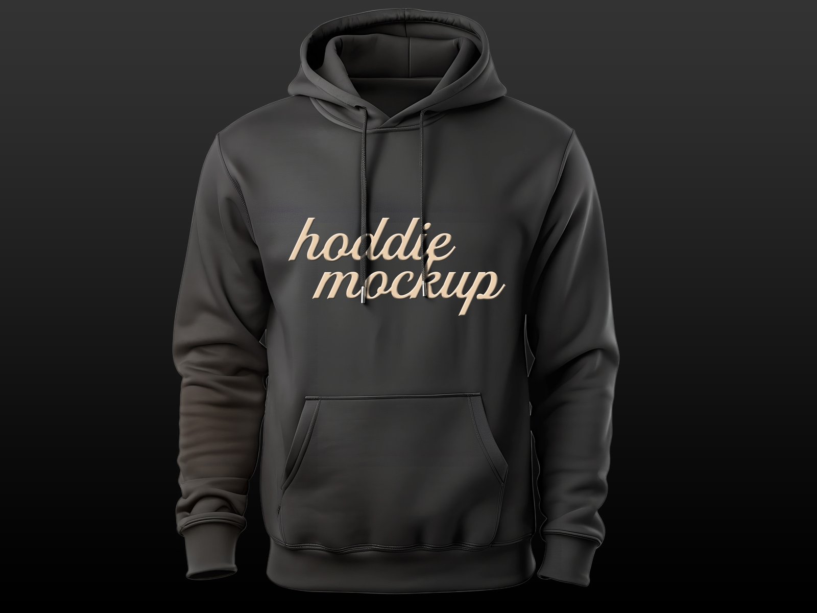 Black Hoodie Mockup