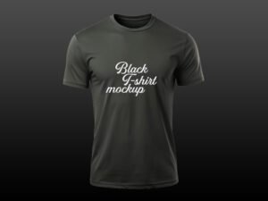 Black T-Shirt Mockup