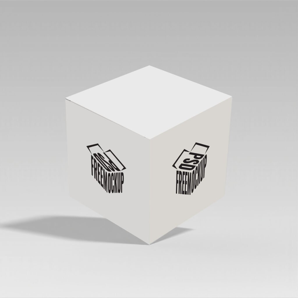 square box mockup