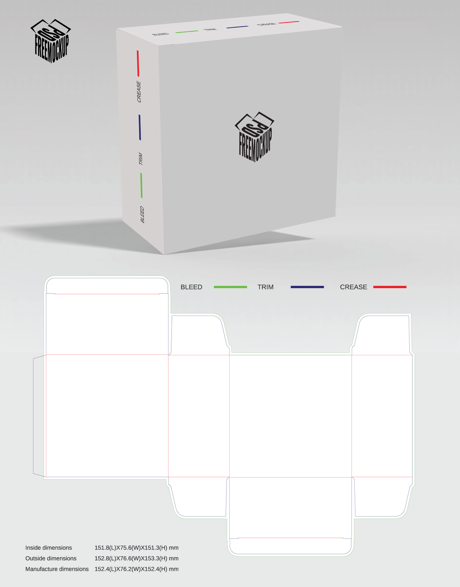 Box Mockup with Dieline