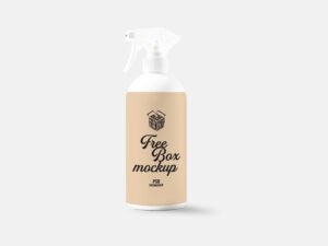 spray bottle mockup