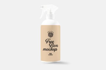 spray bottle mockup