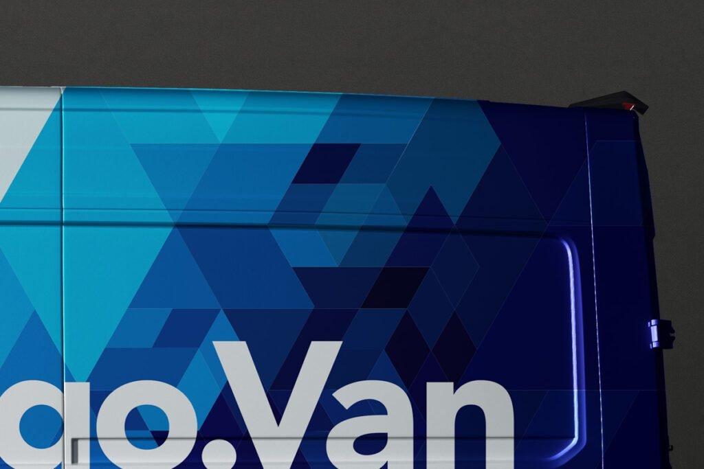 delivery van mockup