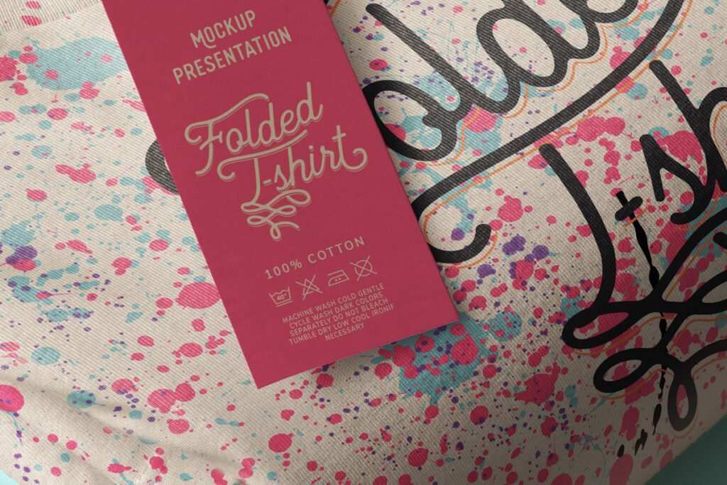 folded shirt psd template