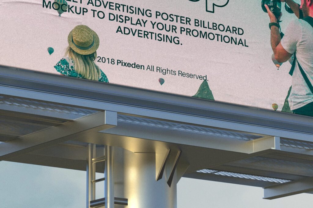 outdoor advertising mockup