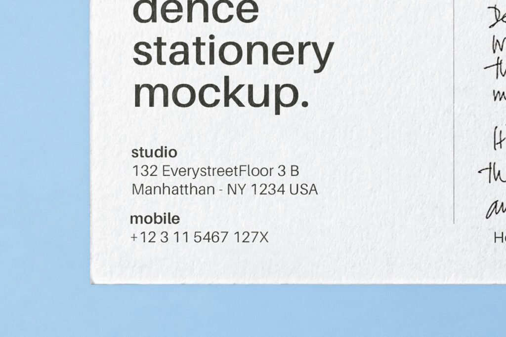 psd postal card template
