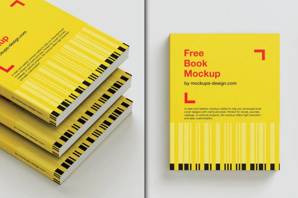 A Story Book Mockup featuring two distinct views