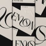 A collection of Embossed Business Card Mockup